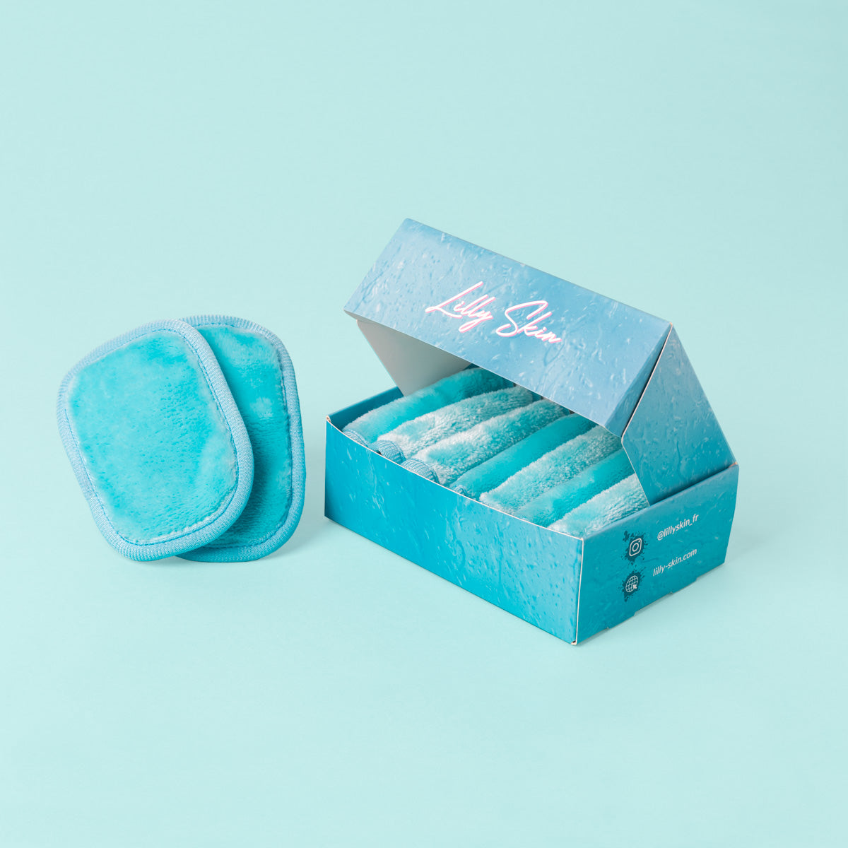 1 boîte de pads Bleu Chill