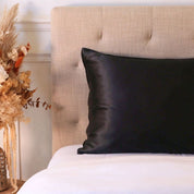 Taie d'oreiller 100 % soie - Noir