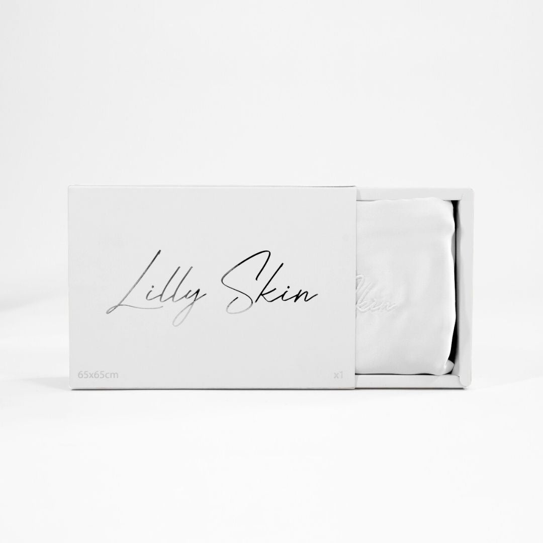 Taie d'oreiller 100 % soie - Blanc