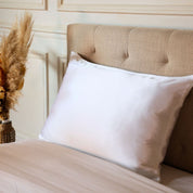 Taie d'oreiller 100 % soie - Blanc