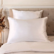 Taie d'oreiller 100 % soie - Blanc
