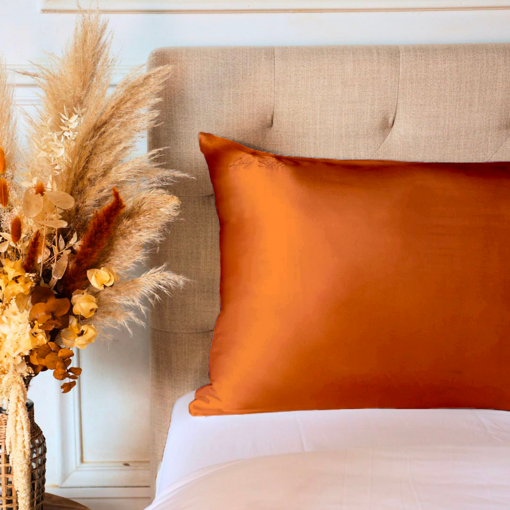 100% Silk Pillowcase - Terracotta