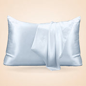 Taie d'oreiller 100 % soie - Gris perle