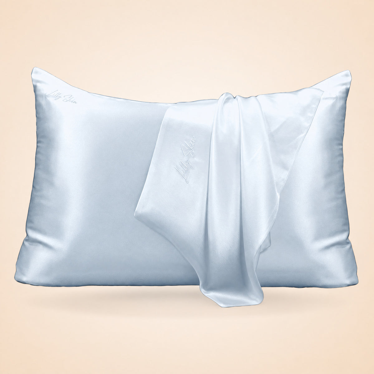 Taie Oreiller 100% Soie - Gris Perle