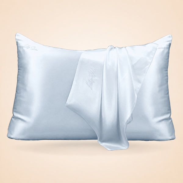 Taie Oreiller 100% Soie - Gris Perle