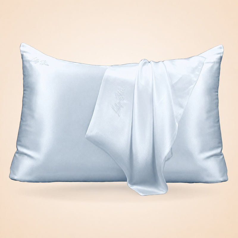 Taie Oreiller 100% Soie - Gris Perle