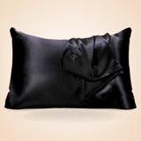 Taie d'oreiller 100 % soie - Noir