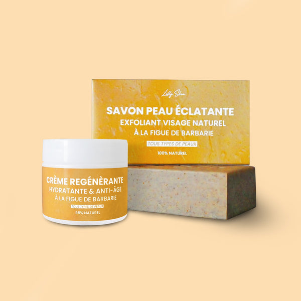 Savon exfoliant + Crème régénérante
